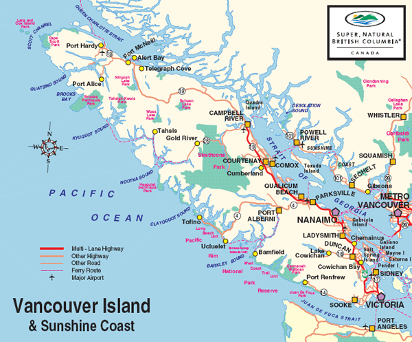 vancouver island map